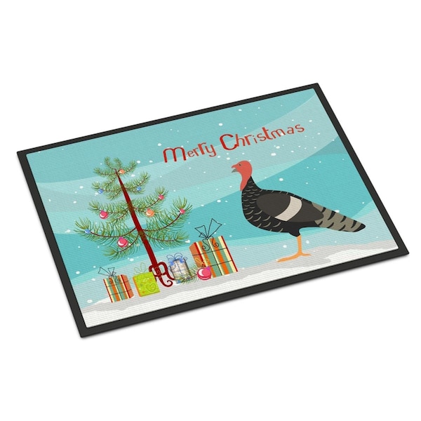 Carolines Treasures Marragansett Turkey Christmas Indoor or Outdoor Mat, 18 x 27 in. BB9354MAT - main
